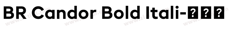 BR Candor Bold Itali字体转换